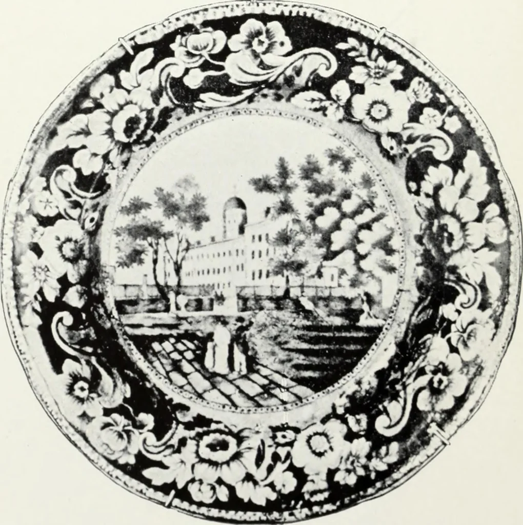 An illustration from The old china book : including Staffordshire, Wedgwood, lustre, and other English pottery and porcelain, 1903, leaf 9