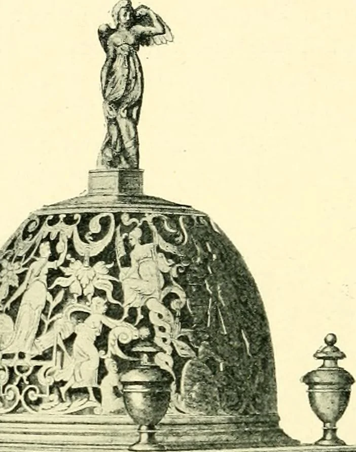An illustration from Old clocks and watches & their makers, being an historical and descriptive account of the different styles of clocks and watches of the past, in England and abroad, to which is added a list of ten thousand makers, 1904, leaf 121