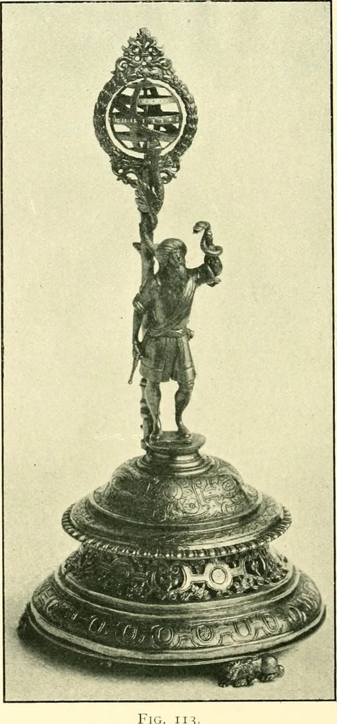 An illustration from Old clocks and watches & their makers, being an historical and descriptive account of the different styles of clocks and watches of the past, in England and abroad, to which is added a list of ten thousand makers, 1904, leaf 131