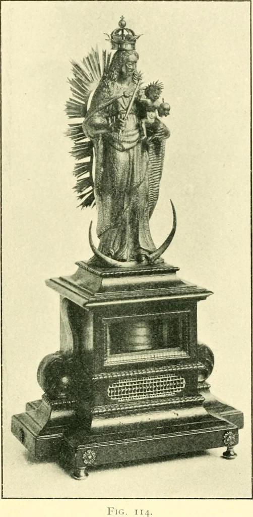 An illustration from Old clocks and watches & their makers, being an historical and descriptive account of the different styles of clocks and watches of the past, in England and abroad, to which is added a list of ten thousand makers, 1904, leaf 132