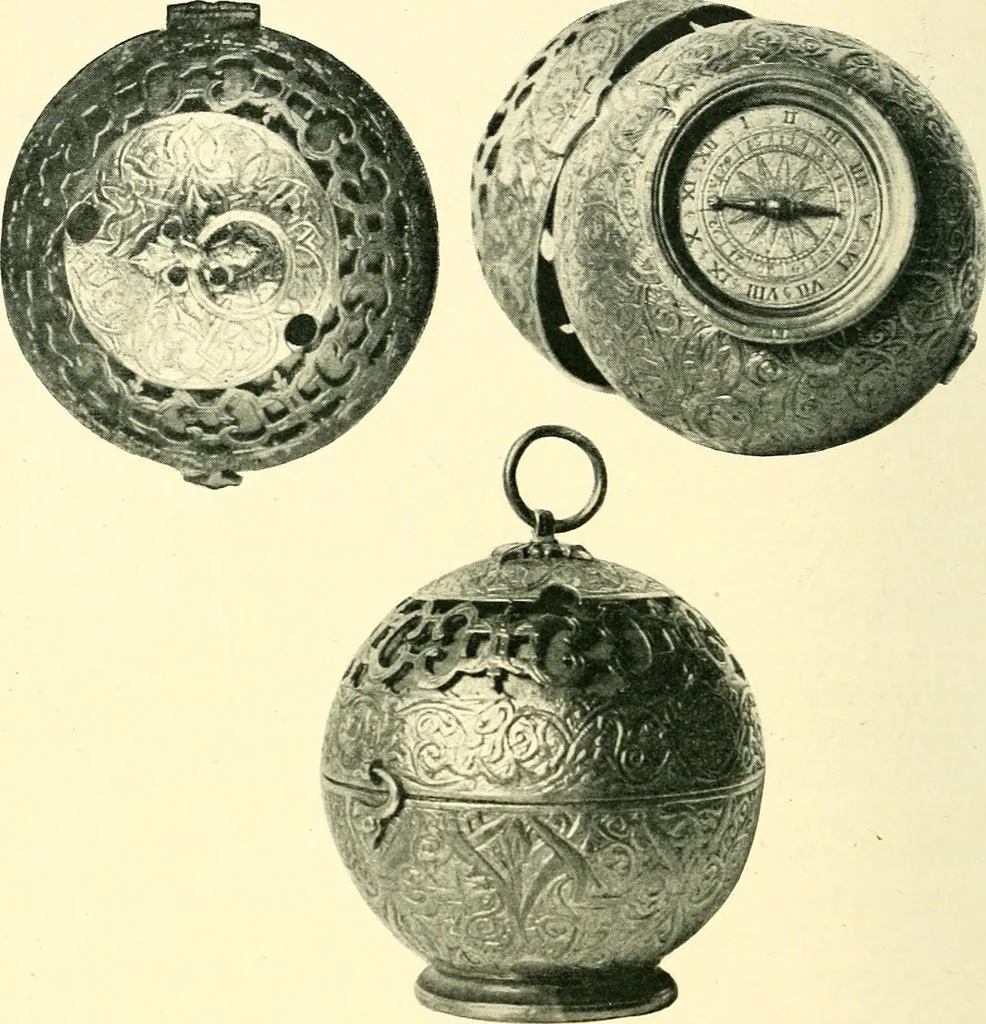 An illustration from Old clocks and watches & their makers, being an historical and descriptive account of the different styles of clocks and watches of the past, in England and abroad, to which is added a list of ten thousand makers, 1904, leaf 149