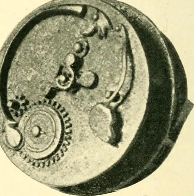 An illustration from Old clocks and watches & their makers, being an historical and descriptive account of the different styles of clocks and watches of the past, in England and abroad, to which is added a list of ten thousand makers, 1904, leaf 149