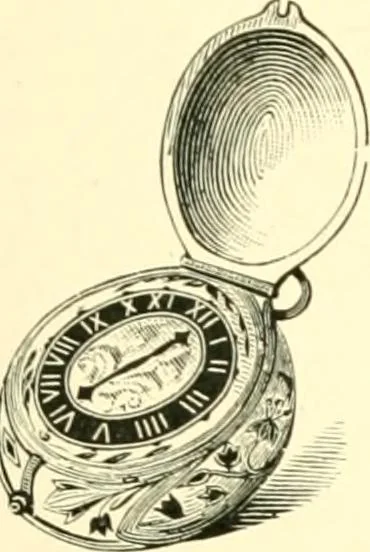 An illustration from Old clocks and watches & their makers, being an historical and descriptive account of the different styles of clocks and watches of the past, in England and abroad, to which is added a list of ten thousand makers, 1904, leaf 168