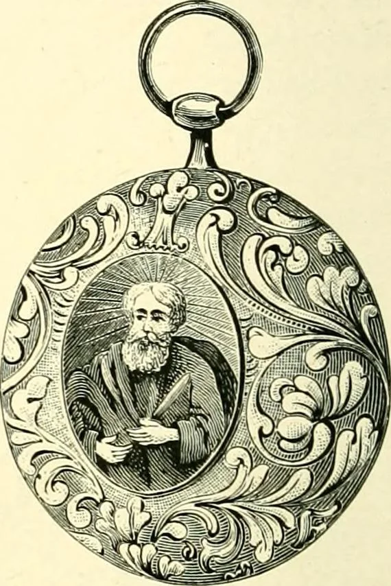 An illustration from Old clocks and watches & their makers, being an historical and descriptive account of the different styles of clocks and watches of the past, in England and abroad, to which is added a list of ten thousand makers, 1904, leaf 189