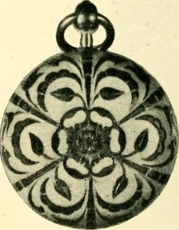 An illustration from Old clocks and watches & their makers, being an historical and descriptive account of the different styles of clocks and watches of the past, in England and abroad, to which is added a list of ten thousand makers, 1904, leaf 189