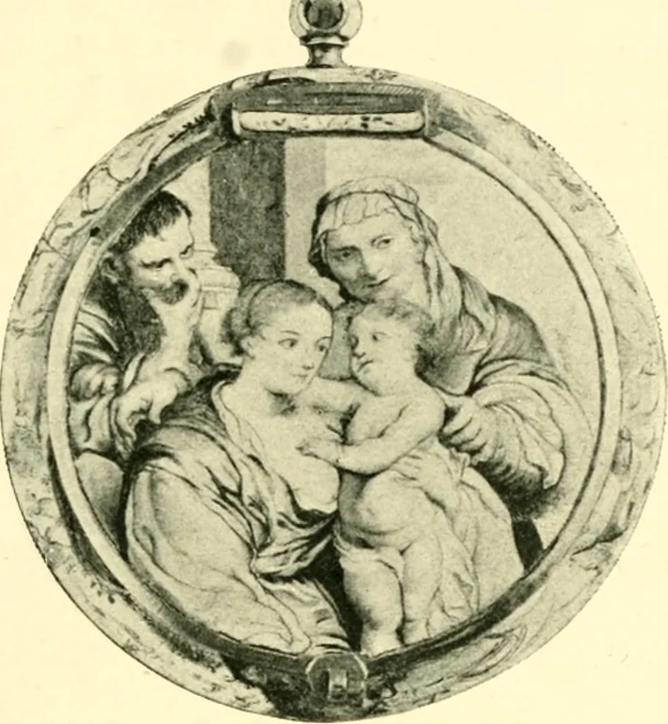 An illustration from Old clocks and watches & their makers, being an historical and descriptive account of the different styles of clocks and watches of the past, in England and abroad, to which is added a list of ten thousand makers, 1904, leaf 192