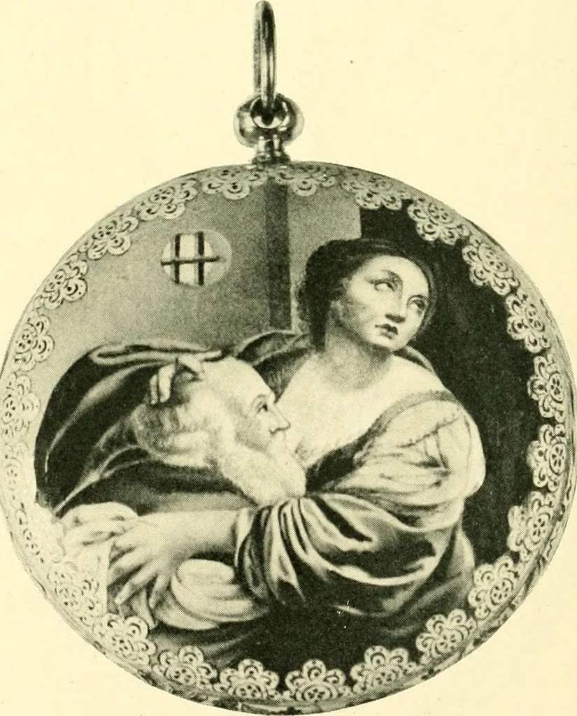 An illustration from Old clocks and watches & their makers, being an historical and descriptive account of the different styles of clocks and watches of the past, in England and abroad, to which is added a list of ten thousand makers, 1904, leaf 193