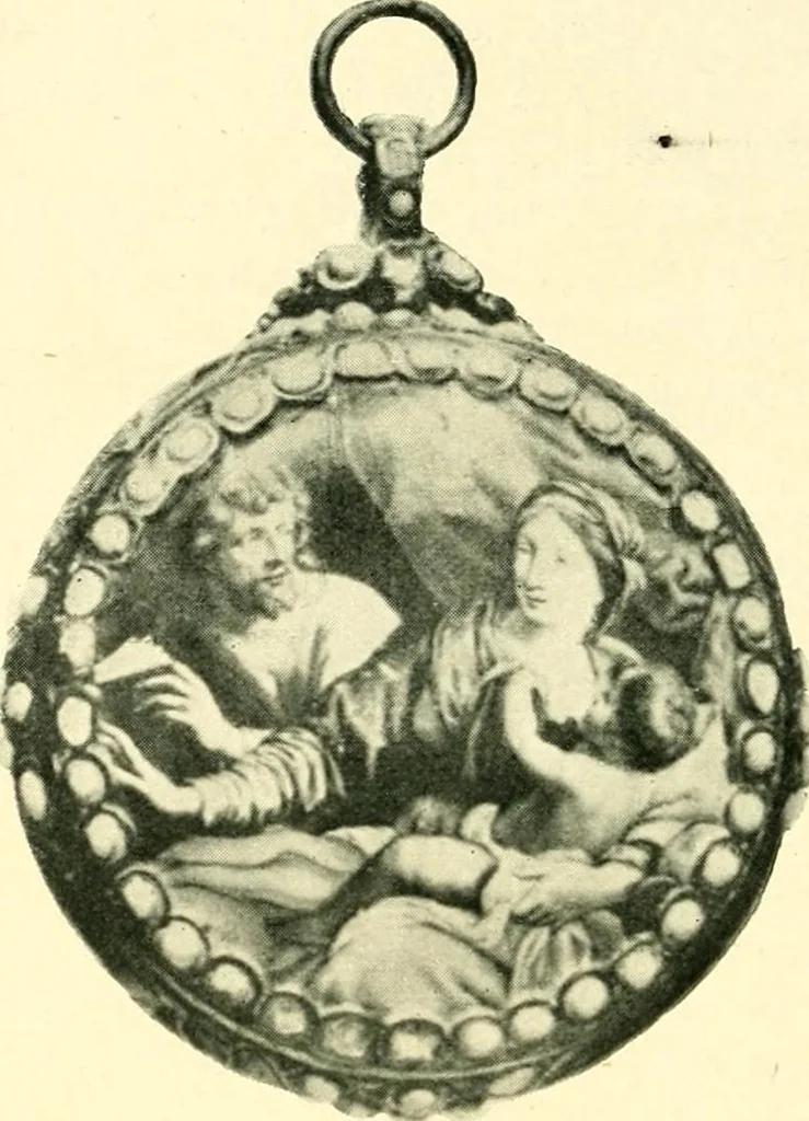 An illustration from Old clocks and watches & their makers, being an historical and descriptive account of the different styles of clocks and watches of the past, in England and abroad, to which is added a list of ten thousand makers, 1904, leaf 195