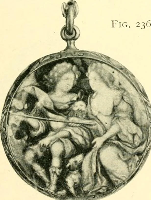 An illustration from Old clocks and watches & their makers, being an historical and descriptive account of the different styles of clocks and watches of the past, in England and abroad, to which is added a list of ten thousand makers, 1904, leaf 198