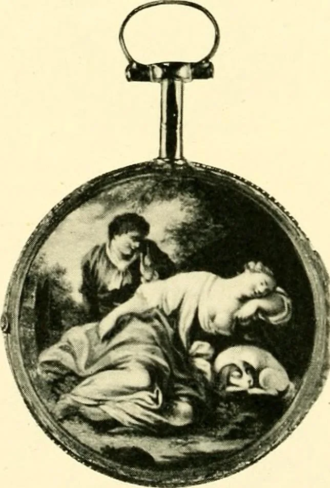 An illustration from Old clocks and watches & their makers, being an historical and descriptive account of the different styles of clocks and watches of the past, in England and abroad, to which is added a list of ten thousand makers, 1904, leaf 207