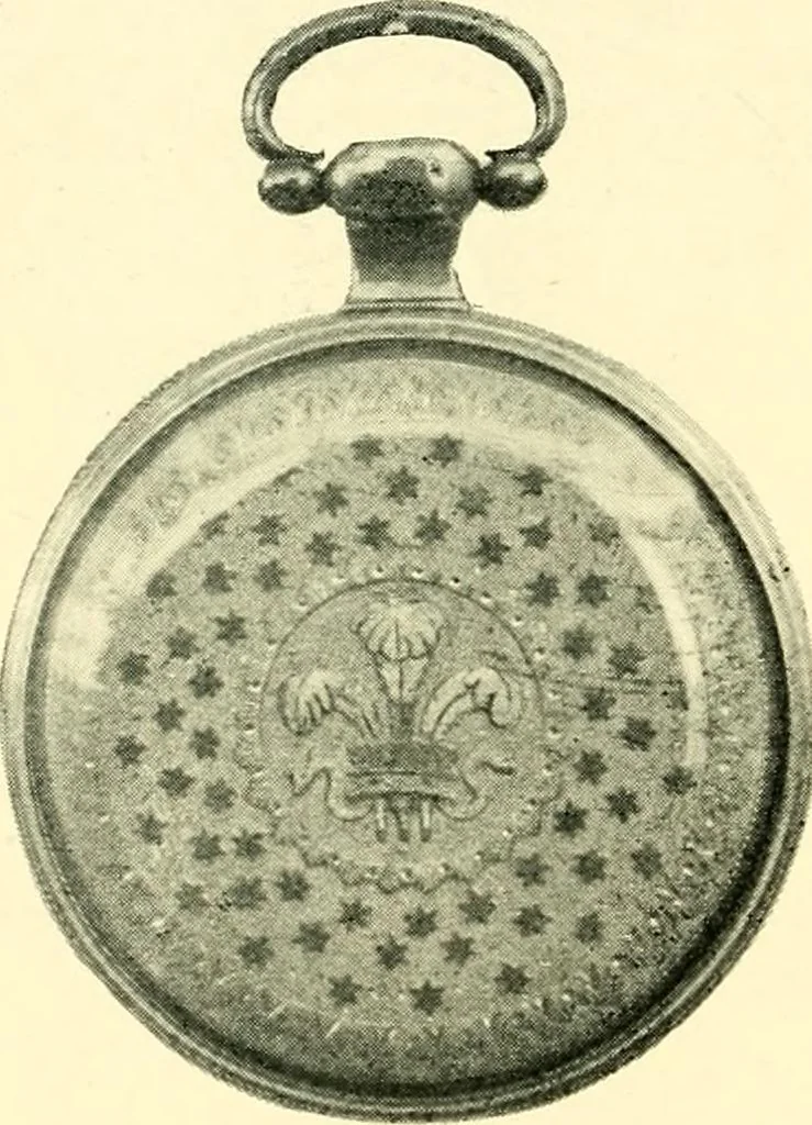 An illustration from Old clocks and watches & their makers, being an historical and descriptive account of the different styles of clocks and watches of the past, in England and abroad, to which is added a list of ten thousand makers, 1904, leaf 225