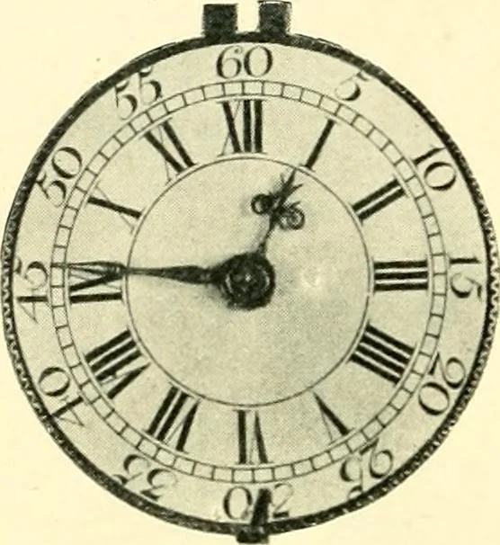 An illustration from Old clocks and watches & their makers, being an historical and descriptive account of the different styles of clocks and watches of the past, in England and abroad, to which is added a list of ten thousand makers, 1904, leaf 233