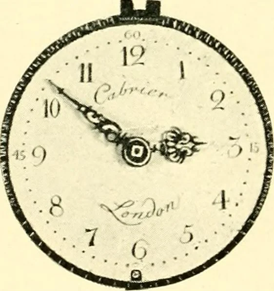 An illustration from Old clocks and watches & their makers, being an historical and descriptive account of the different styles of clocks and watches of the past, in England and abroad, to which is added a list of ten thousand makers, 1904, leaf 233