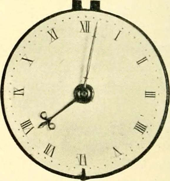 An illustration from Old clocks and watches & their makers, being an historical and descriptive account of the different styles of clocks and watches of the past, in England and abroad, to which is added a list of ten thousand makers, 1904, leaf 233