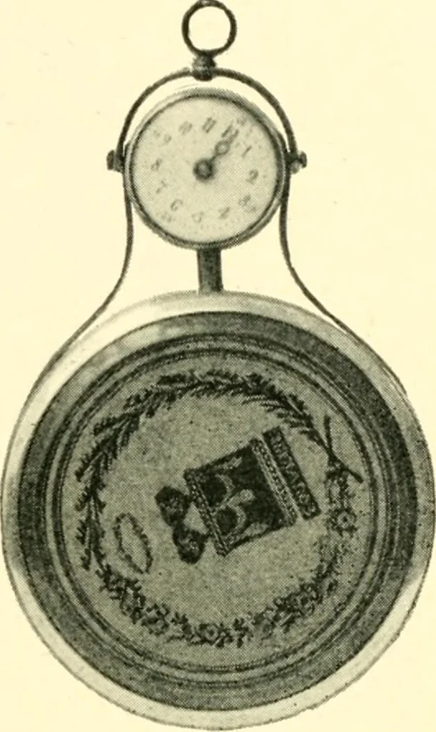 An illustration from Old clocks and watches & their makers, being an historical and descriptive account of the different styles of clocks and watches of the past, in England and abroad, to which is added a list of ten thousand makers, 1904, leaf 252