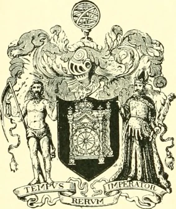 An illustration from Old clocks and watches & their makers, being an historical and descriptive account of the different styles of clocks and watches of the past, in England and abroad, to which is added a list of ten thousand makers, 1904, leaf 273