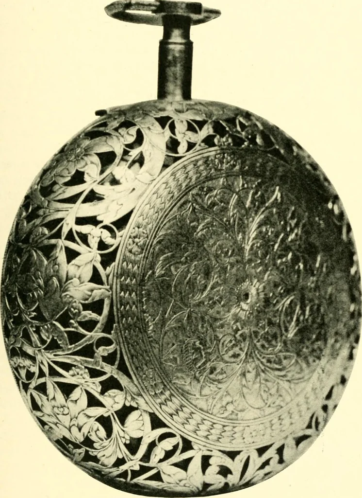 An illustration from Old clocks and watches & their makers, being an historical and descriptive account of the different styles of clocks and watches of the past, in England and abroad, to which is added a list of ten thousand makers, 1904, leaf 290