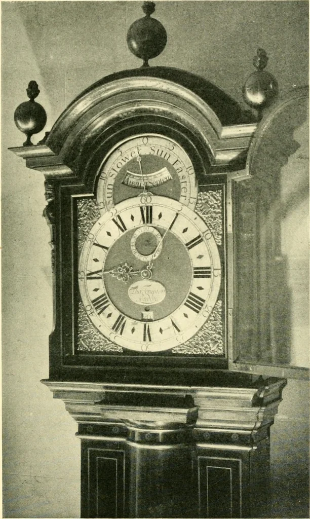 An illustration from Old clocks and watches & their makers, being an historical and descriptive account of the different styles of clocks and watches of the past, in England and abroad, to which is added a list of ten thousand makers, 1904, leaf 294