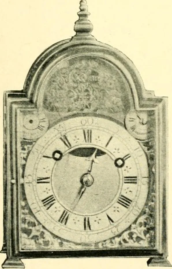 An illustration from Old clocks and watches & their makers, being an historical and descriptive account of the different styles of clocks and watches of the past, in England and abroad, to which is added a list of ten thousand makers, 1904, leaf 306