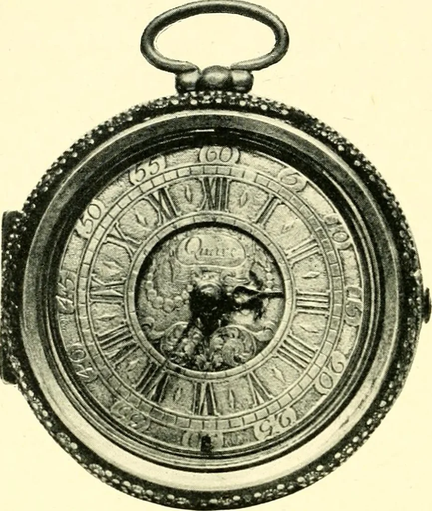 An illustration from Old clocks and watches & their makers, being an historical and descriptive account of the different styles of clocks and watches of the past, in England and abroad, to which is added a list of ten thousand makers, 1904, leaf 311