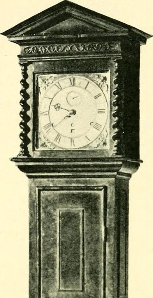 An illustration from Old clocks and watches & their makers, being an historical and descriptive account of the different styles of clocks and watches of the past, in England and abroad, to which is added a list of ten thousand makers, 1904, leaf 317