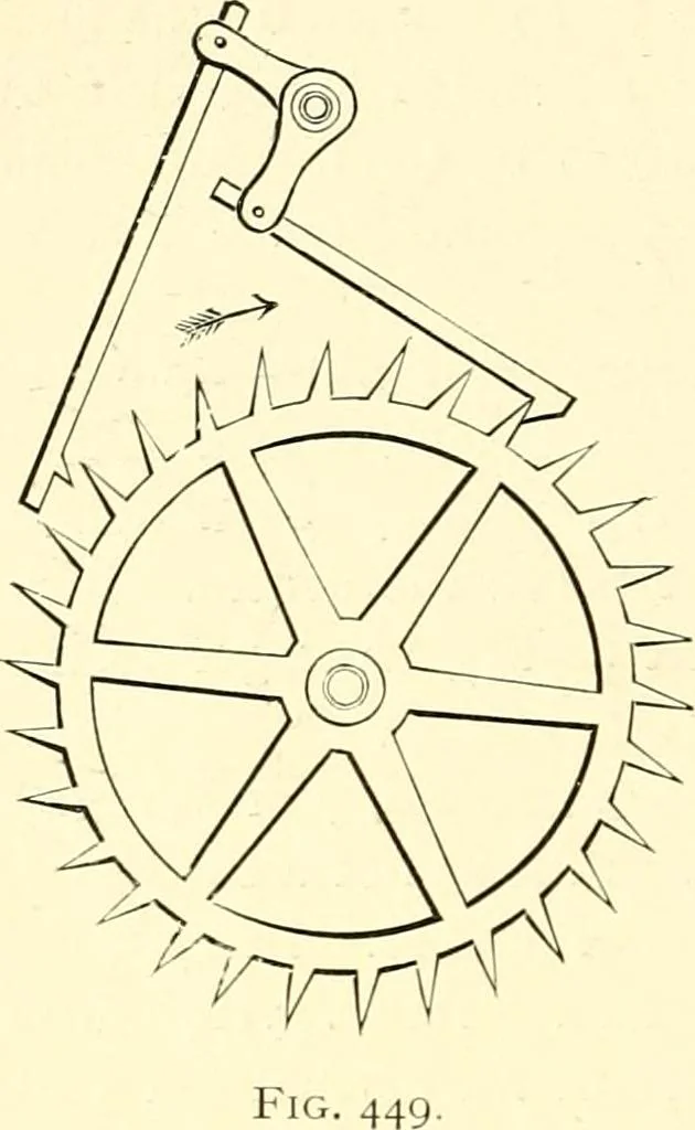 An illustration from Old clocks and watches & their makers, being an historical and descriptive account of the different styles of clocks and watches of the past, in England and abroad, to which is added a list of ten thousand makers, 1904, leaf 337