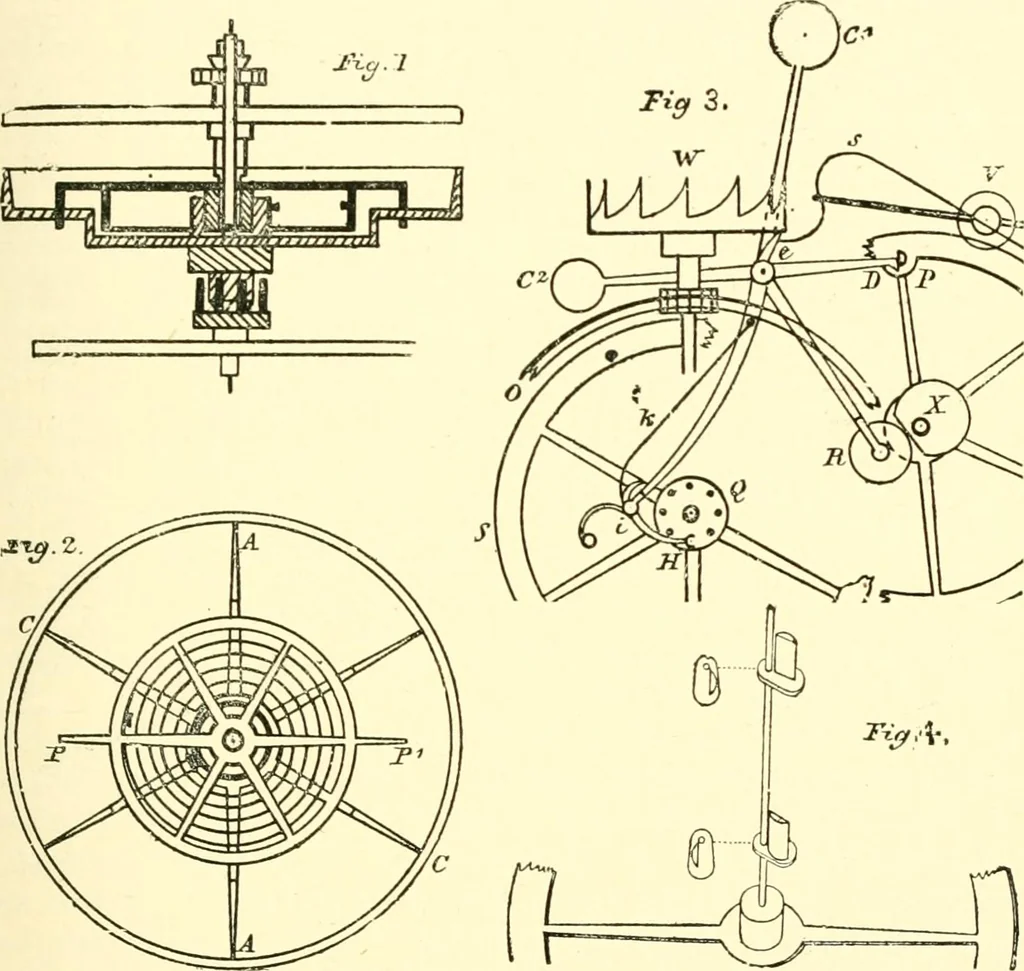 An illustration from Old clocks and watches & their makers, being an historical and descriptive account of the different styles of clocks and watches of the past, in England and abroad, to which is added a list of ten thousand makers, 1904, leaf 342