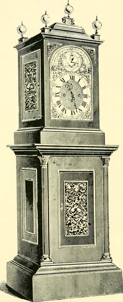 An illustration from Old clocks and watches & their makers, being an historical and descriptive account of the different styles of clocks and watches of the past, in England and abroad, to which is added a list of ten thousand makers, 1904, leaf 369