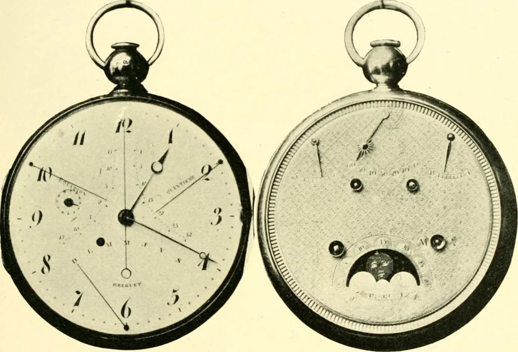 An illustration from Old clocks and watches & their makers, being an historical and descriptive account of the different styles of clocks and watches of the past, in England and abroad, to which is added a list of ten thousand makers, 1904, leaf 376