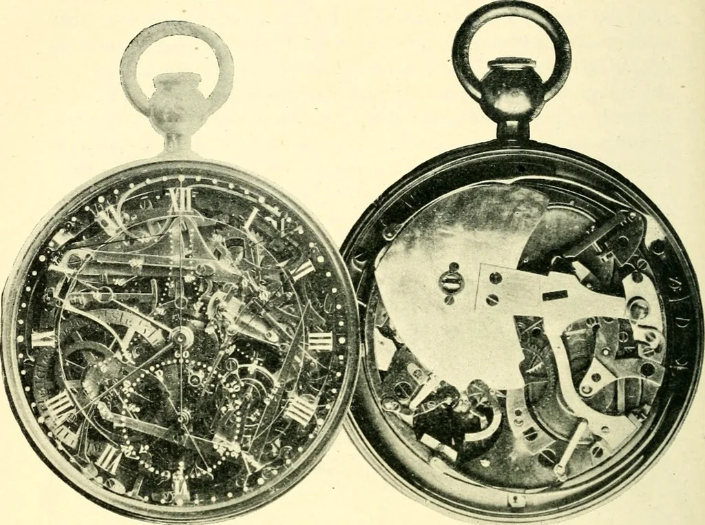 An illustration from Old clocks and watches & their makers, being an historical and descriptive account of the different styles of clocks and watches of the past, in England and abroad, to which is added a list of ten thousand makers, 1904, leaf 377
