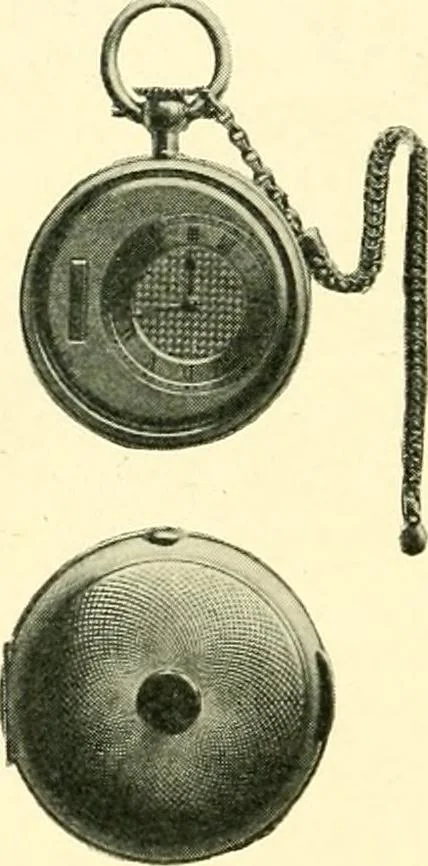 An illustration from Old clocks and watches & their makers, being an historical and descriptive account of the different styles of clocks and watches of the past, in England and abroad, to which is added a list of ten thousand makers, 1904, leaf 379