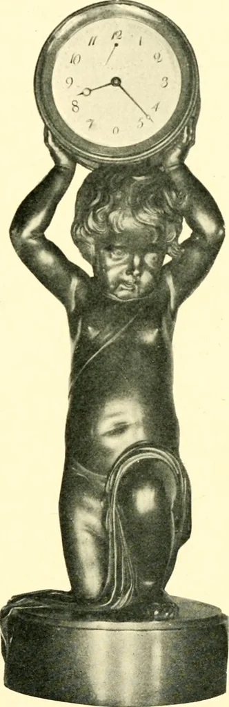 An illustration from Old clocks and watches & their makers, being an historical and descriptive account of the different styles of clocks and watches of the past, in England and abroad, to which is added a list of ten thousand makers, 1904, leaf 380