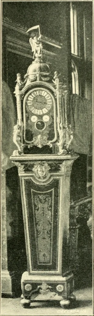 An illustration from Old clocks and watches & their makers, being an historical and descriptive account of the different styles of clocks and watches of the past, in England and abroad, to which is added a list of ten thousand makers, 1904, leaf 394