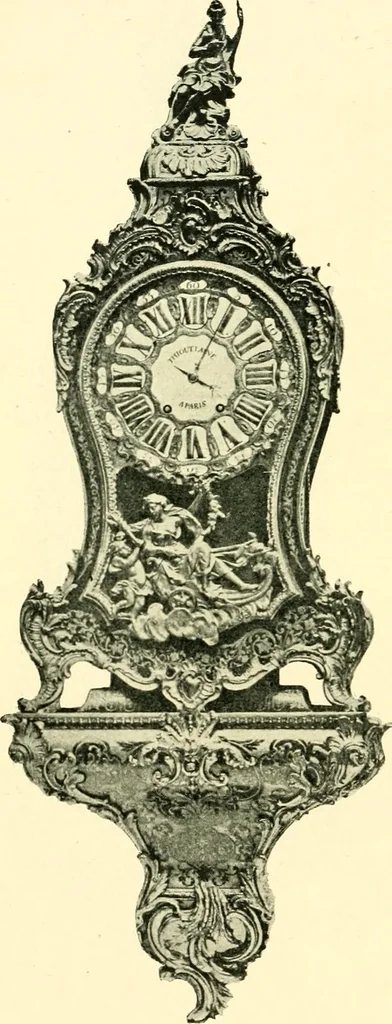 An illustration from Old clocks and watches & their makers, being an historical and descriptive account of the different styles of clocks and watches of the past, in England and abroad, to which is added a list of ten thousand makers, 1904, leaf 411