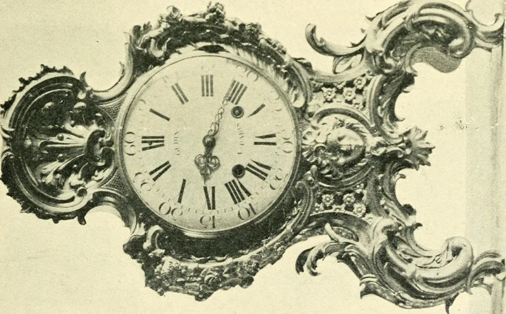 An illustration from Old clocks and watches & their makers, being an historical and descriptive account of the different styles of clocks and watches of the past, in England and abroad, to which is added a list of ten thousand makers, 1904, leaf 418