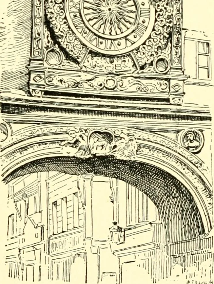 An illustration from Old clocks and watches & their makers, being an historical and descriptive account of the different styles of clocks and watches of the past, in England and abroad, to which is added a list of ten thousand makers, 1904, leaf 42