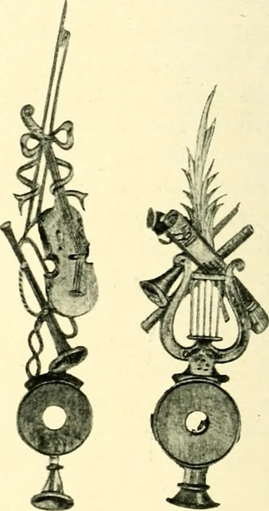 An illustration from Old clocks and watches & their makers, being an historical and descriptive account of the different styles of clocks and watches of the past, in England and abroad, to which is added a list of ten thousand makers, 1904, leaf 443