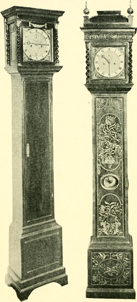 An illustration from Old clocks and watches & their makers, being an historical and descriptive account of the different styles of clocks and watches of the past, in England and abroad, to which is added a list of ten thousand makers, 1904, leaf 499