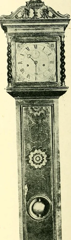 An illustration from Old clocks and watches & their makers, being an historical and descriptive account of the different styles of clocks and watches of the past, in England and abroad, to which is added a list of ten thousand makers, 1904, leaf 499