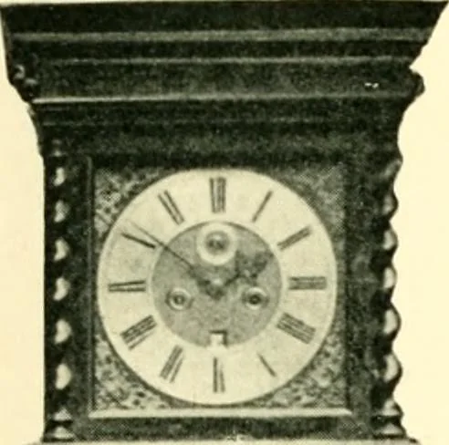 An illustration from Old clocks and watches & their makers, being an historical and descriptive account of the different styles of clocks and watches of the past, in England and abroad, to which is added a list of ten thousand makers, 1904, leaf 502
