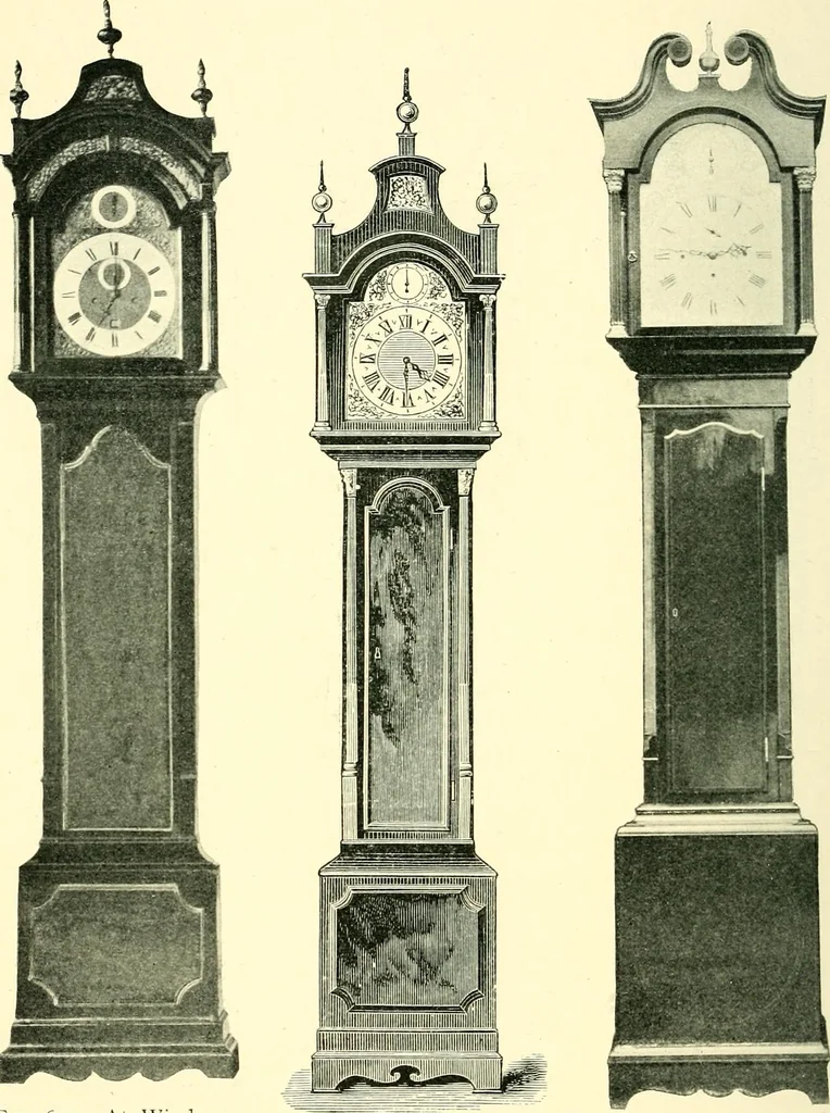 An illustration from Old clocks and watches & their makers, being an historical and descriptive account of the different styles of clocks and watches of the past, in England and abroad, to which is added a list of ten thousand makers, 1904, leaf 505
