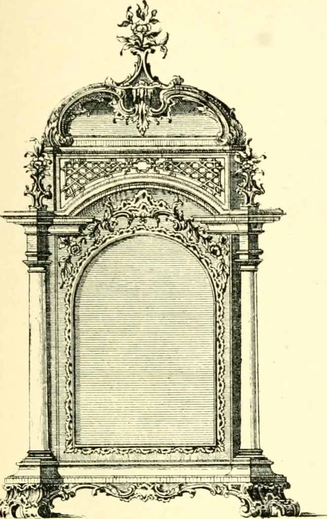 An illustration from Old clocks and watches & their makers, being an historical and descriptive account of the different styles of clocks and watches of the past, in England and abroad, to which is added a list of ten thousand makers, 1904, leaf 508