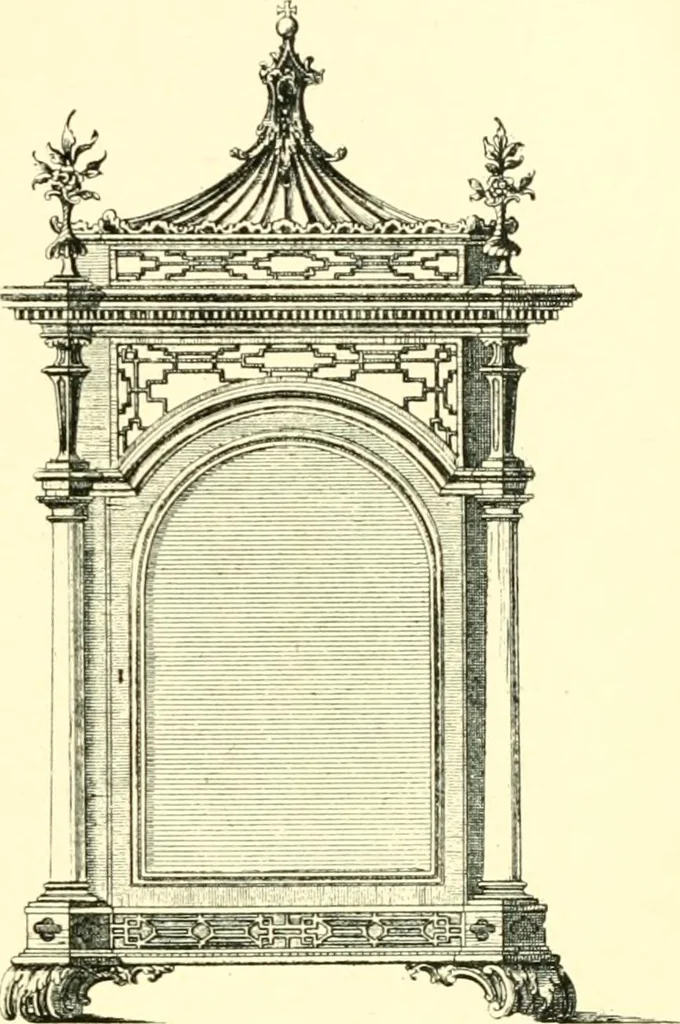 An illustration from Old clocks and watches & their makers, being an historical and descriptive account of the different styles of clocks and watches of the past, in England and abroad, to which is added a list of ten thousand makers, 1904, leaf 508