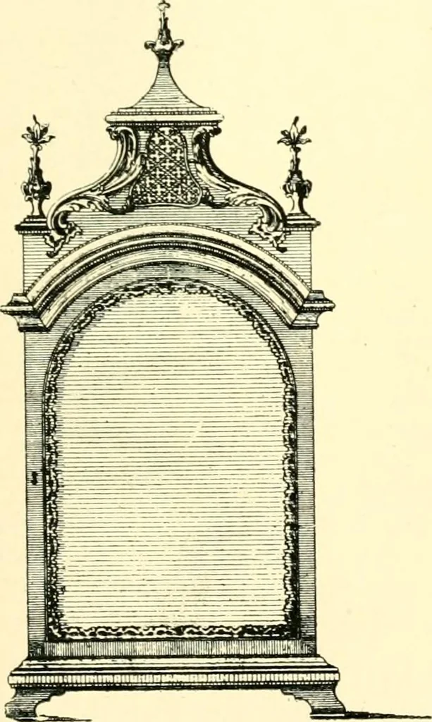 An illustration from Old clocks and watches & their makers, being an historical and descriptive account of the different styles of clocks and watches of the past, in England and abroad, to which is added a list of ten thousand makers, 1904, leaf 508