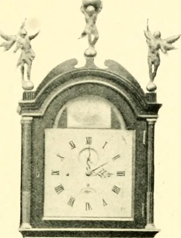 An illustration from Old clocks and watches & their makers, being an historical and descriptive account of the different styles of clocks and watches of the past, in England and abroad, to which is added a list of ten thousand makers, 1904, leaf 512