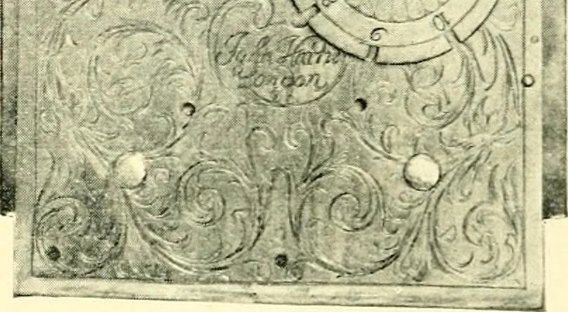 An illustration from Old clocks and watches & their makers, being an historical and descriptive account of the different styles of clocks and watches of the past, in England and abroad, to which is added a list of ten thousand makers, 1904, leaf 519