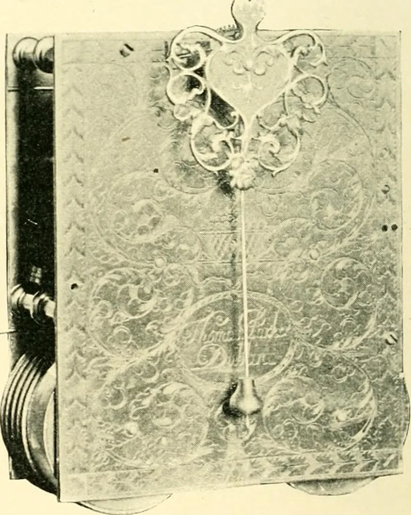 An illustration from Old clocks and watches & their makers, being an historical and descriptive account of the different styles of clocks and watches of the past, in England and abroad, to which is added a list of ten thousand makers, 1904, leaf 519