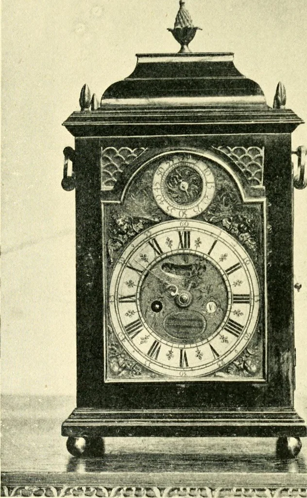 An illustration from Old clocks and watches & their makers, being an historical and descriptive account of the different styles of clocks and watches of the past, in England and abroad, to which is added a list of ten thousand makers, 1904, leaf 520