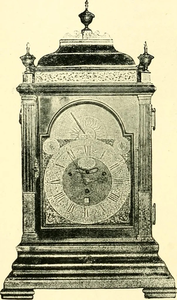 An illustration from Old clocks and watches & their makers, being an historical and descriptive account of the different styles of clocks and watches of the past, in England and abroad, to which is added a list of ten thousand makers, 1904, leaf 523