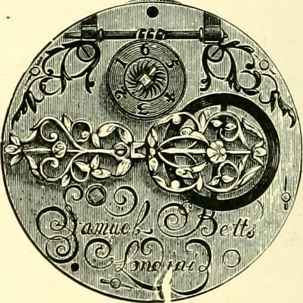 An illustration from Old clocks and watches & their makers, being an historical and descriptive account of the different styles of clocks and watches of the past, in England and abroad, to which is added a list of ten thousand makers, 1904, leaf 537